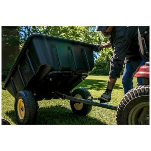 Brouette remorque LG900 Polar en plastique - 283 litres, noir, 175 x 94 x 71 cm